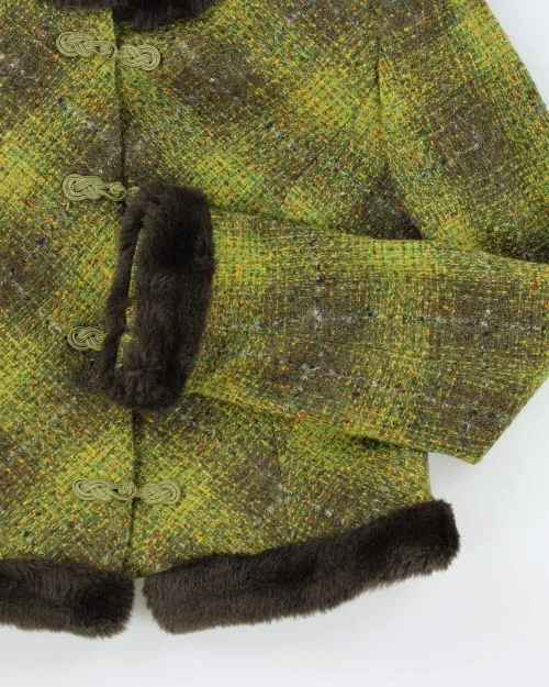 Bianco Jeans Couture Fur Trim Cropped Jacket - S sold by Rokit product image thumbnail 4