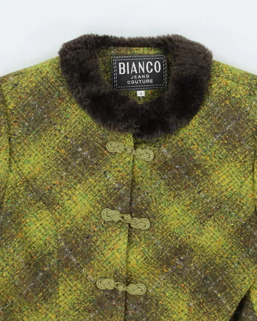 Bianco Jeans Couture Fur Trim Cropped Jacket - S sold by Rokit product image thumbnail 3