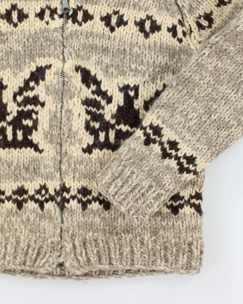 Vintage 90's Heavyweight Cowichan Zip Up Cardigan - M sold by Rokit product image thumbnail 4