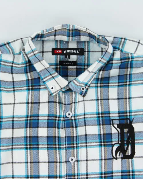 Diesel Embroidered Check Shirt - L sold by Rokit product image thumbnail 3