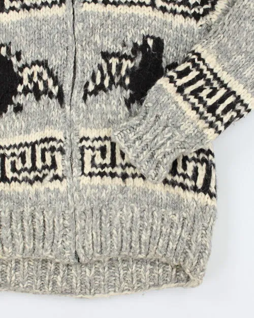 Vintage 80's Heavyweight Cowichan Zip Up Cardigan - L sold by Rokit product image thumbnail 4