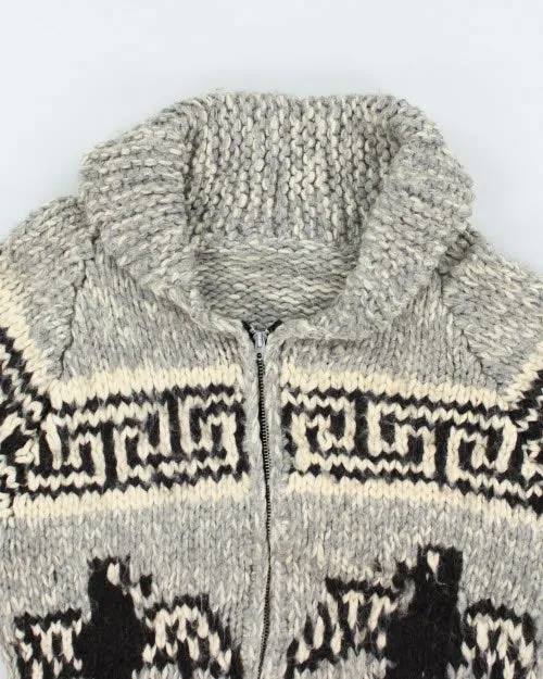 Vintage 80's Heavyweight Cowichan Zip Up Cardigan - L sold by Rokit product image thumbnail 3