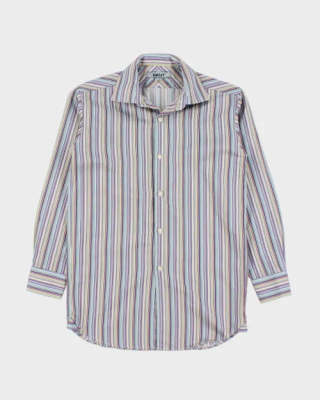 Y2k 00s DKNY Stripe Shirt - M sold by Rokit