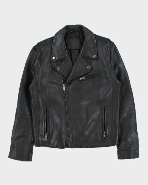 Vintage Biker Style Leather Jacket - S sold by Rokit