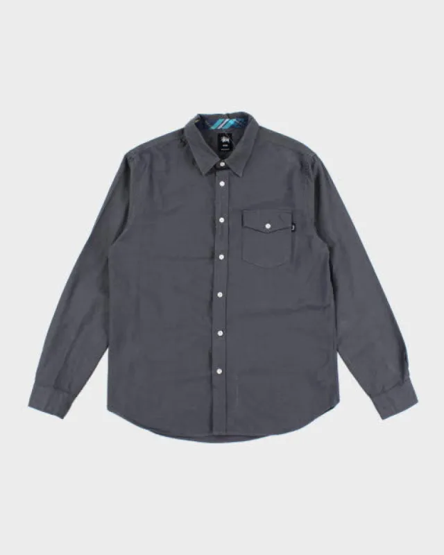 Vintage 2000's Stussy Button Up Long-sleeved Shirt - M sold by Rokit