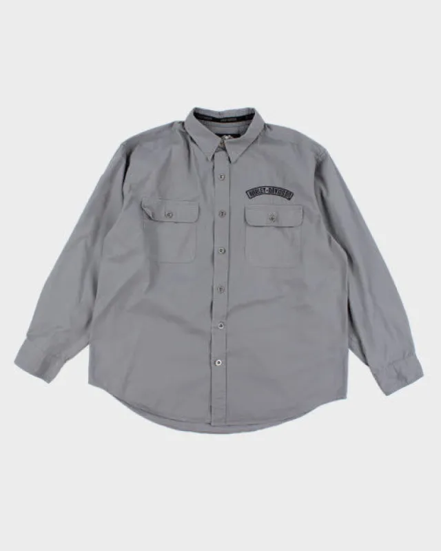 Harley Davidson Embroidered Shirt - XL sold by Rokit