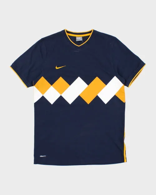 Vintage Nike Patterned V-Neck T-Shirt - M sold by Rokit