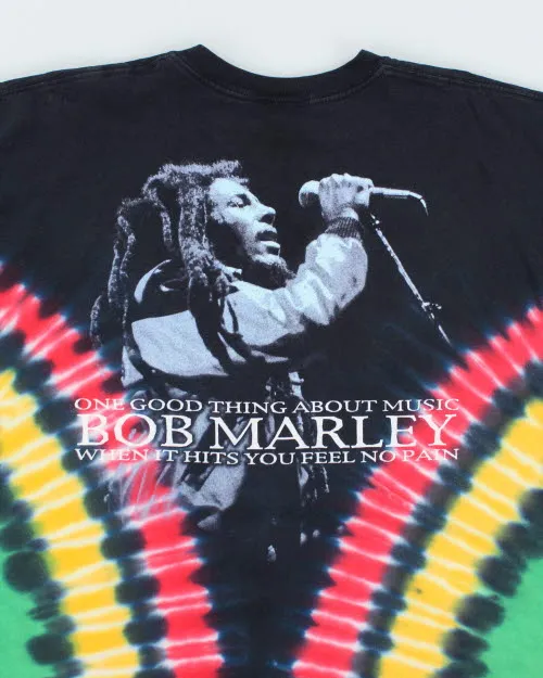 Vintage 90's Zion Bob Marley Tie Dye T-Shirt - XL sold by Rokit product image thumbnail 4