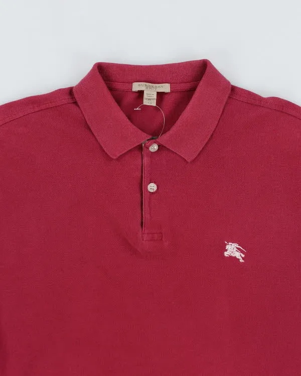 Burberry Red Polo Shirt - XL sold by Rokit product image thumbnail 3