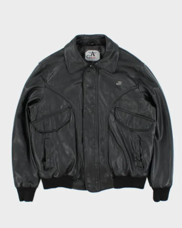 Vintage Lined Biker Leather Jacket - L sold by Rokit
