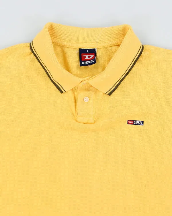 Vintage Diesel yellow Polo Shirt - S/M sold by Rokit product image thumbnail 3