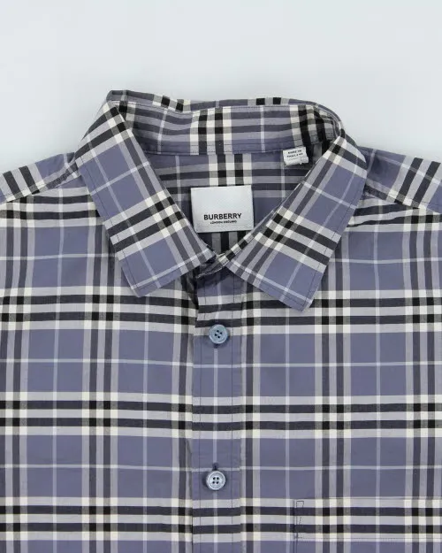 Burberry Blue Check Shirt - L sold by Rokit product image thumbnail 3