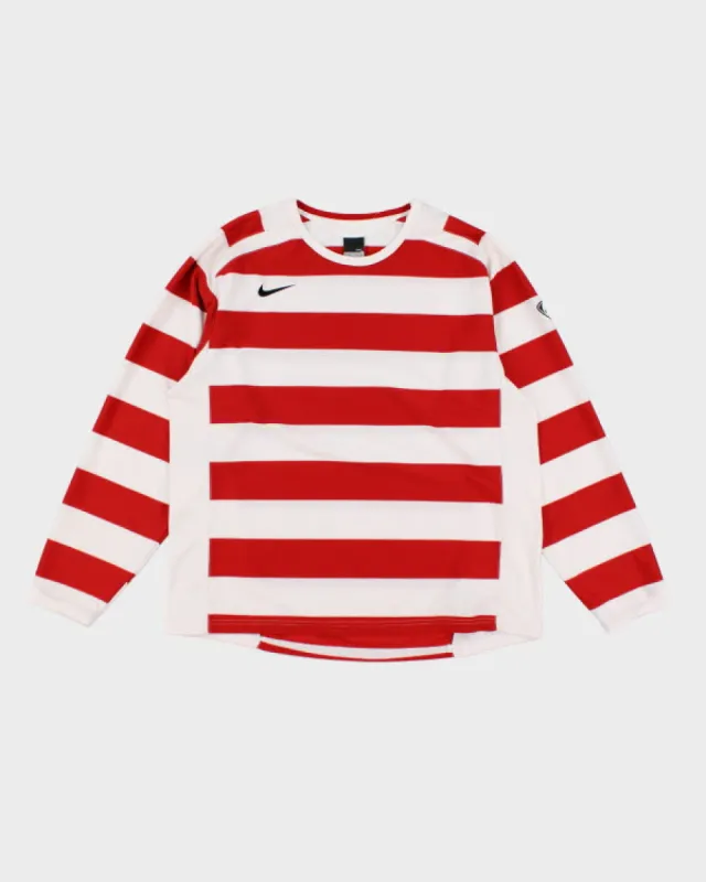 Vintage 2000's Nike Striped Longsleeve Training Shirt - L sold by Rokit