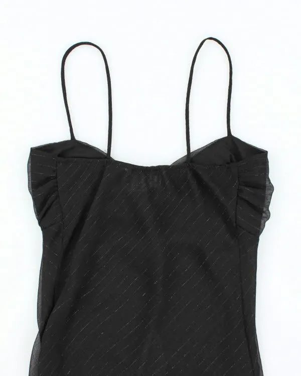 Y2k 00s Sparkly Stripe Cami - M sold by Rokit product image thumbnail 4