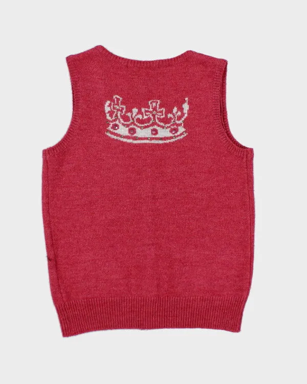 Olive Des Olive Pink Button-up Vest - S sold by Rokit product image thumbnail 2