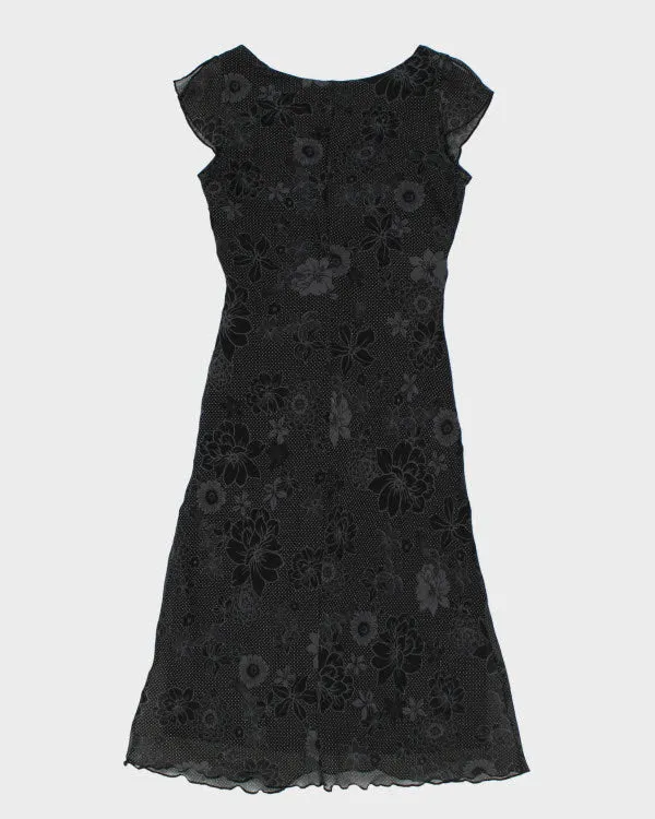 Y2k 00s Smartset Black Floral Dress - S sold by Rokit product image thumbnail 2