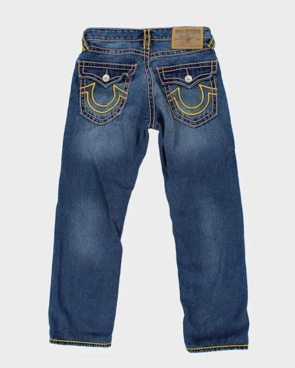 Vintage Y2K True Religion Dark Wash Straight Leg Jeans - W32 L27 sold by Rokit product image thumbnail 2