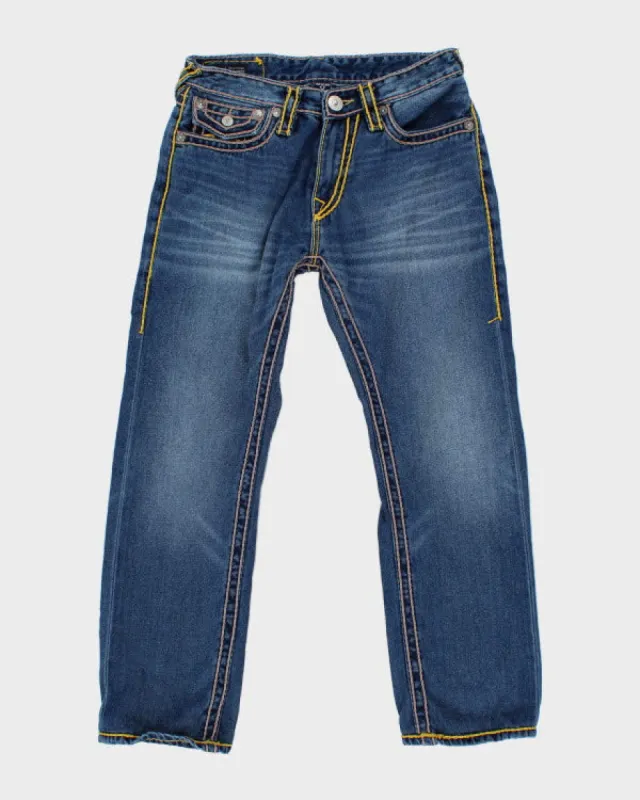 Vintage Y2K True Religion Dark Wash Straight Leg Jeans - W32 L27 sold by Rokit