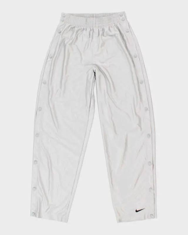 Vintage Men's Grey Nike Popper Pants - M sold by Rokit