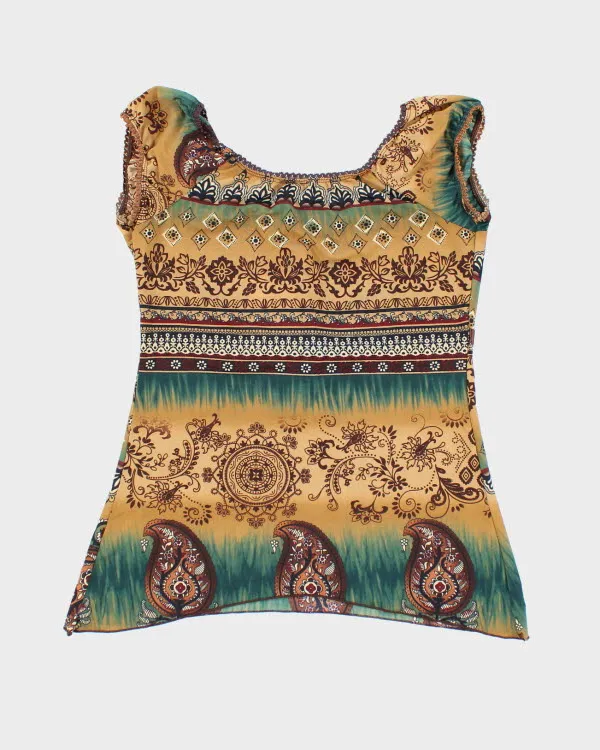 Y2k 00s Agenda Pattern Top - S sold by Rokit product image thumbnail 2