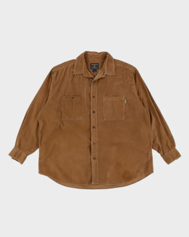 Woolrich Brown Cord Shirt - XL sold by Rokit