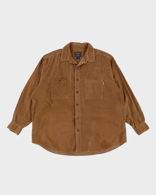 Woolrich Brown Cord Shirt - XL sold by Rokit