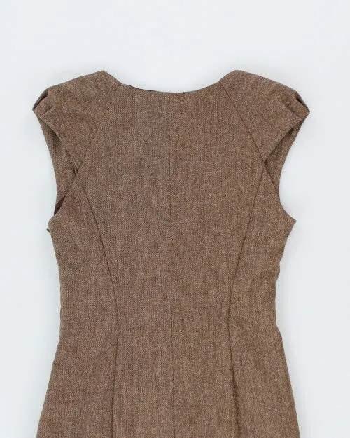 Y2k 00s Le Chateau Ruched Wool Dress - S sold by Rokit product image thumbnail 4