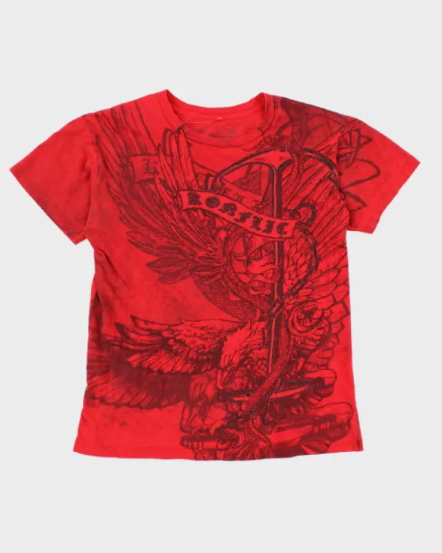 Vintage 90's Konflic Gothic T-Shirt - M sold by Rokit