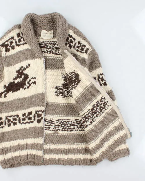 Vintage 70's Heavyweight Cowichan Indian Zip Up Cardigan - L sold by Rokit product image thumbnail 5
