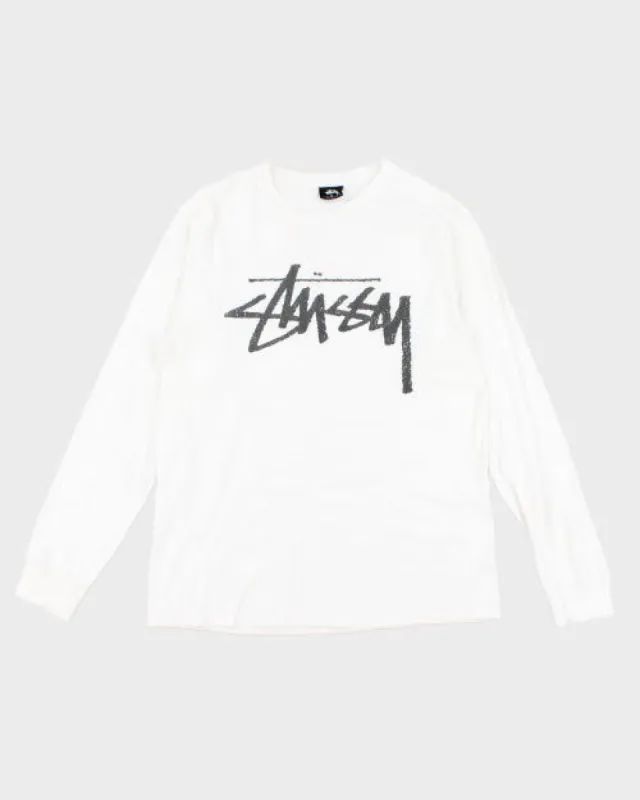 Stussy Big Centre Logo Long-sleeve T-Shirt - M sold by Rokit