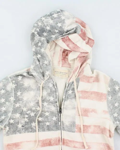 Vintage Y2K Ralph Lauren American Flag Zip Up Hoodie - M sold by Rokit product image thumbnail 3