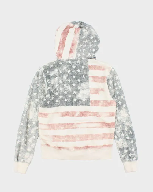 Vintage Y2K Ralph Lauren American Flag Zip Up Hoodie - M sold by Rokit product image thumbnail 2