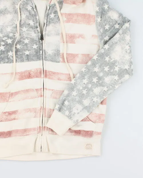 Vintage Y2K Ralph Lauren American Flag Zip Up Hoodie - M sold by Rokit product image thumbnail 4