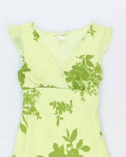 Y2k 00s Janette Floral Green Dress - L sold by Rokit product image thumbnail 3