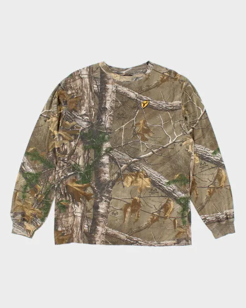 Vintage Real Tree Camouflage Long-sleeved T-Shirt - M sold by Rokit