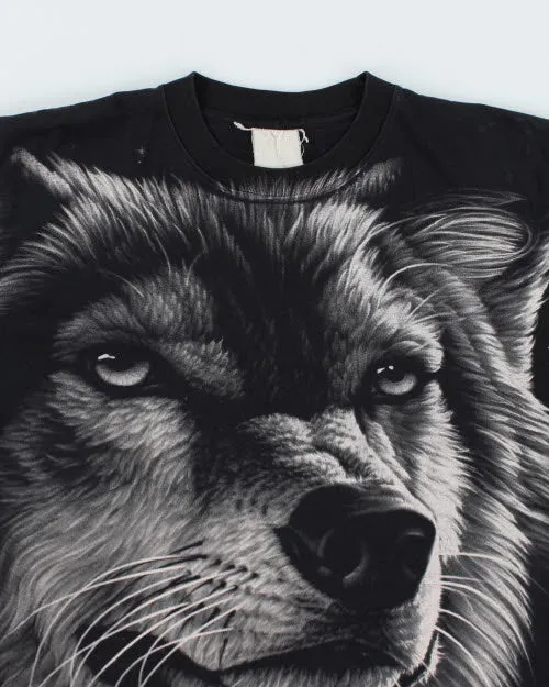 Vintage 90's Wolf Big Graphic T-Shirt - XL sold by Rokit product image thumbnail 3