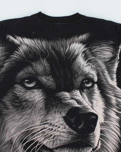 Vintage 90's Wolf Big Graphic T-Shirt - XL sold by Rokit product image thumbnail 4