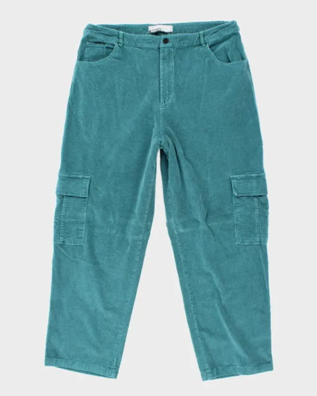 Y2k 00s Frosted Cord Cargo Trousers - W38 L30 sold by Rokit