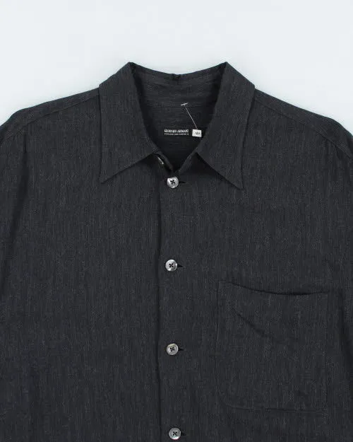 Vintage Giorgo Armani Button Up Long-sleeved Shirt - XL sold by Rokit product image thumbnail 3