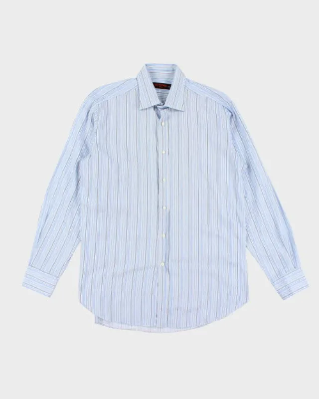 Y2k 00s Etro Stripe Long Sleeve Shirt - M sold by Rokit