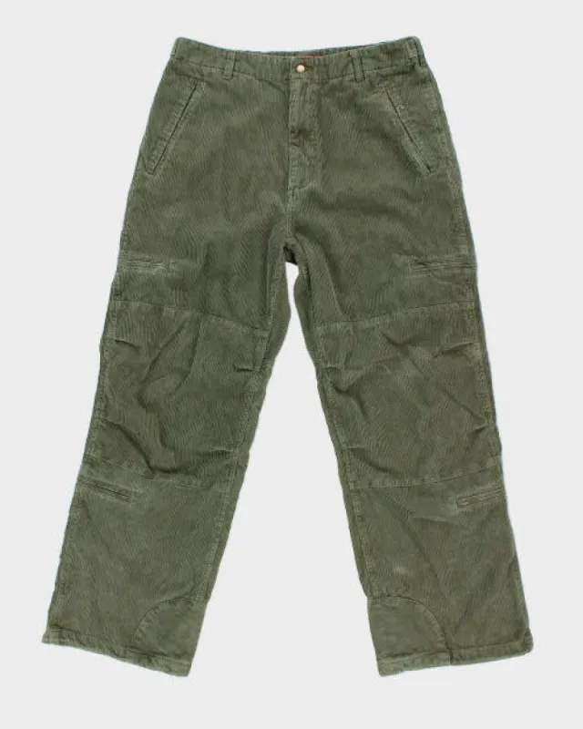 Y2k 00s HO2001 Cord Cargo Trousers - W34 L30 sold by Rokit
