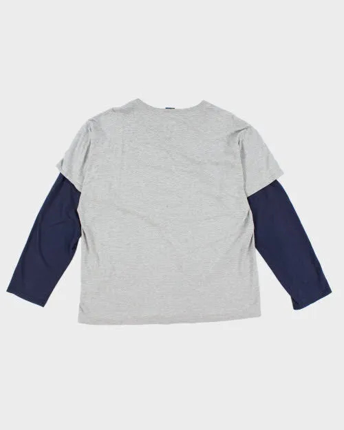 Vintage Y2K Nautica Double Layer Long-sleeved T-Shirt - XL sold by Rokit product image thumbnail 2
