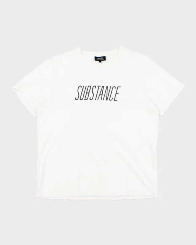 A.P.C. Substance Graphic T-Shirt - L sold by Rokit