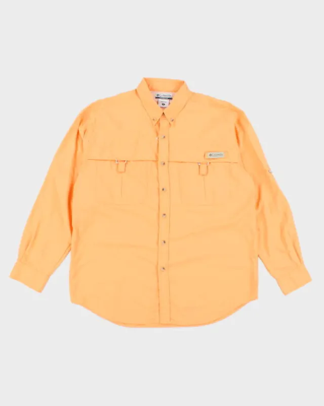 Columbia Orange Long Sleeve Shirt - S sold by Rokit