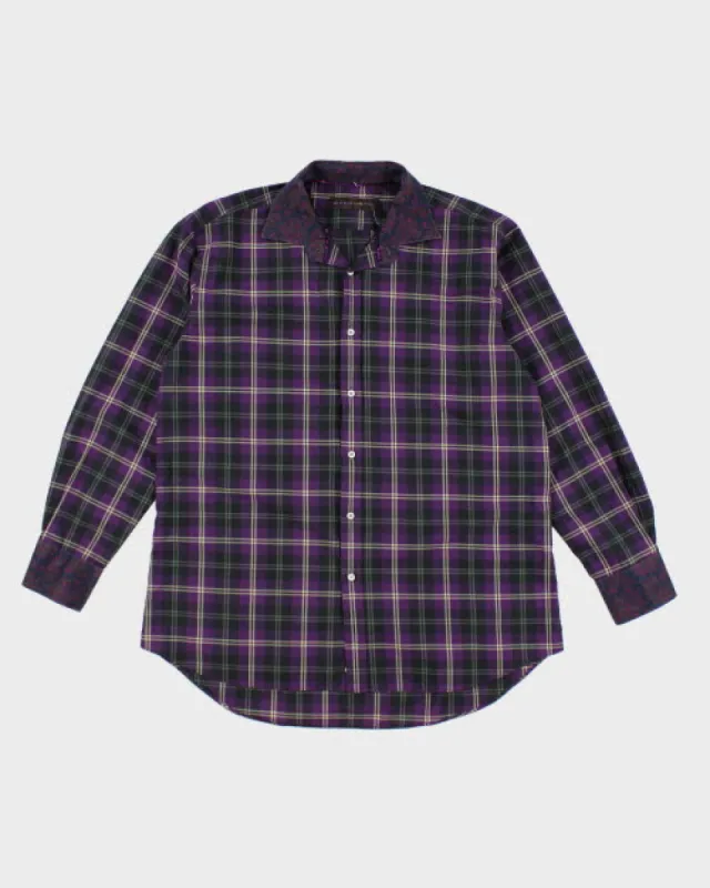 Vintage Etro Paisley Collared Shirt - L sold by Rokit