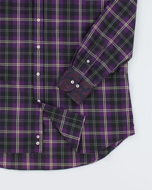 Vintage Etro Paisley Collared Shirt - L sold by Rokit product image thumbnail 4