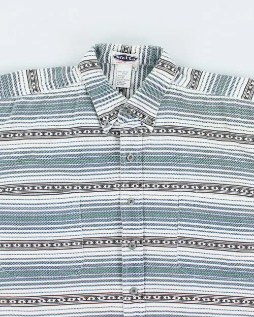 Y2k 00s Motto Pattern Shirt - M sold by Rokit product image thumbnail 3