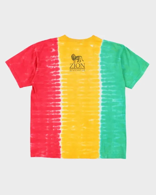Vintage 90's Zion Bob Marley Tye Dye T-Shirt - L sold by Rokit product image thumbnail 2