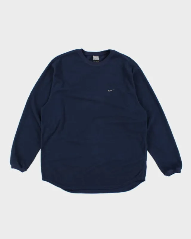 Vintage Y2K Nike Pullover Fleece Sweatshirt - M sold by Rokit