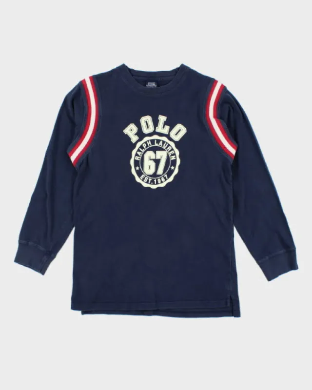 Vintage 90's Ralph Lauren Polo Racing Long-sleeved T-Shirt - L sold by Rokit